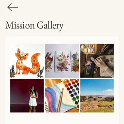 Image gallery app screenshot