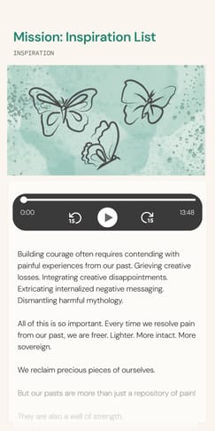Inspiration list no buttons